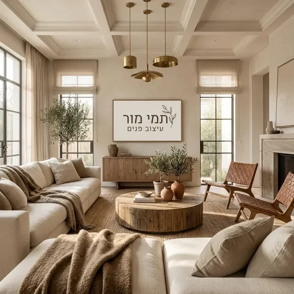 עיצוב פנים יוקרתי לסלון